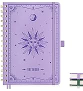 EMSHOI Lined Spiral Journal Notebook for Women & Men, 140 Numbered Pages, College Ruled Hardcover...