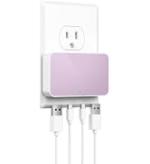 KWRNVO Flat USB Wall Charger 4 Ports Slim 65W USB-C/A Flodable Plug Fast Charging Block for iPhon...