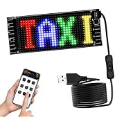 yorpyep LED Display Car Sticker, IP65 Waterproof and Flexible Car Rear Windshield Display, Multi-...