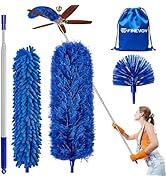 Finevoy Dusters for Cleaning, Duster with Extension Pole 5 in 1 Kit, Cobweb Duster, Long Dusters ...