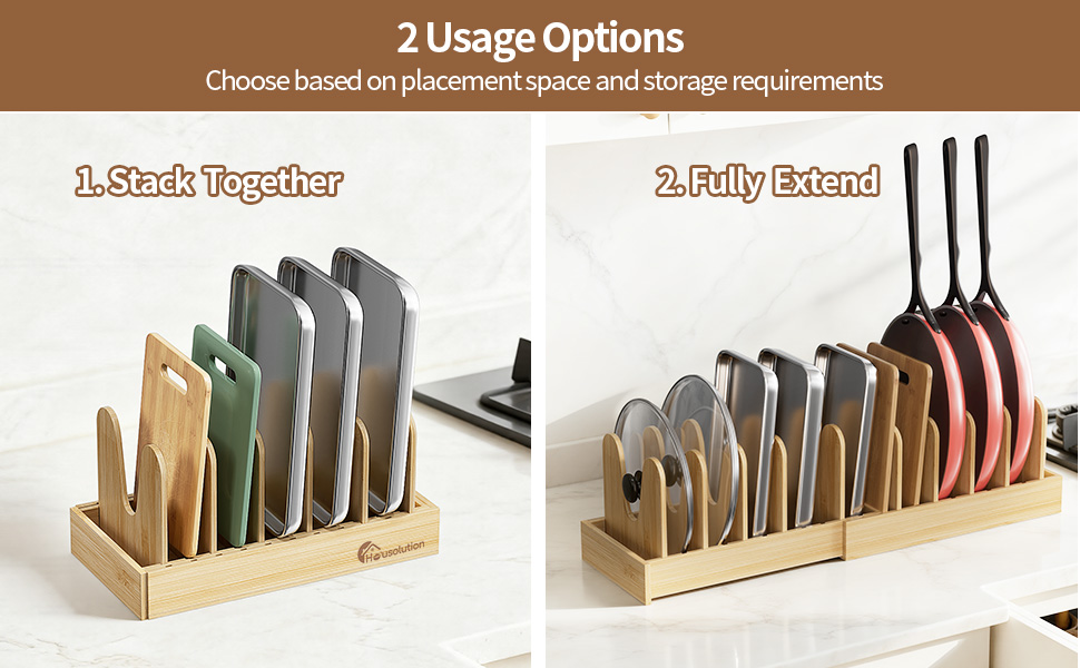 bamboo cutting board organizer