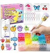 Caydo Fuse Beads Kit with Fuse Bead Pen, Design App & 200+ Patterns for Beginners, 10500PCS 36 Co...