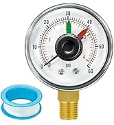 ECX271261 Pool Pressure Gauge with PTFE Sealant Tape Replacement for Select Hayward Filter & Mult...