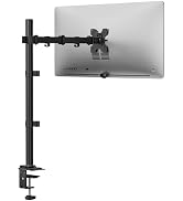 WALI Tall Monitor Arm Mount for Desk for 13-34 inch Screens, 22 lbs per Arm | Single Extra Tall M...