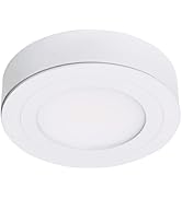 Armacost Lighting PureVue 233412 Dimmable LED Puck Light - Soft Bright White, White Finish