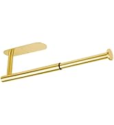 DIYZON Self Adhesive Paper Towel Holder Under Cabinet Mount, Wall Mount Paper Towel Roll Rack for...