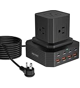 GEEK FULLY 100W USB C Charging Station 13-in-1 Surge Protector Power Strip with 4 PD USB-C & 4 US...