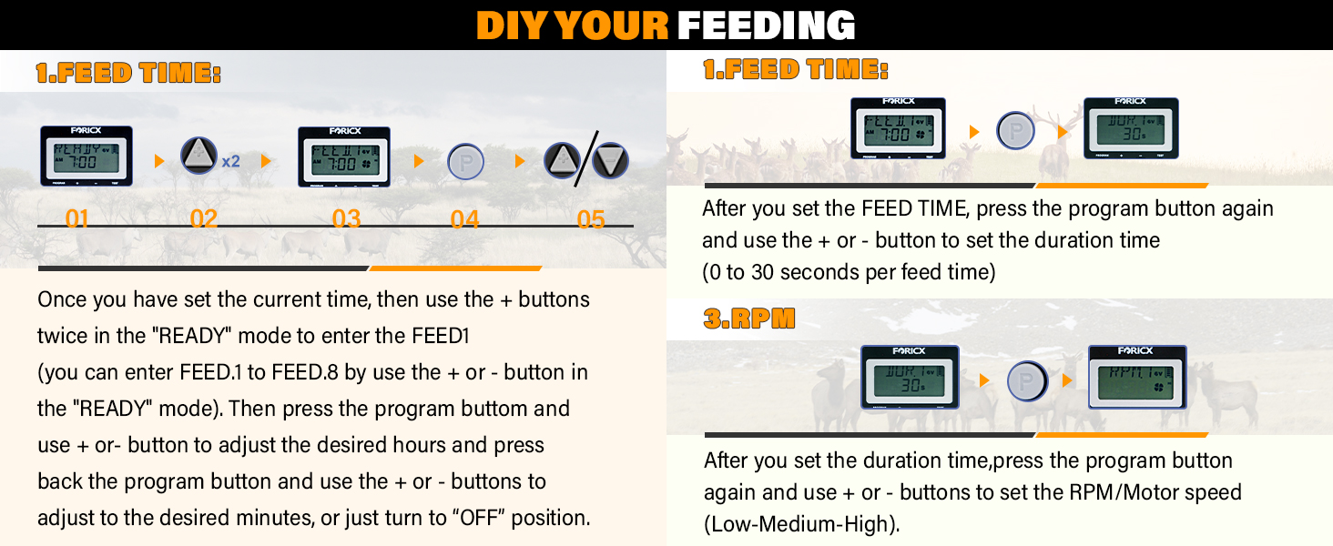Feeder 8 Times Digital Timer for Hunting Game Feeding