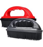 Godiyyer Rubber Pet Cat Dog Hair Removal Brush Lint & Hair Remover Brush,Silicone Lint and Debris...