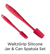 Kitchen Mama Silicone Jar & Can Spatula Set: Heat-Resistant, Dishwasher Safe, Ergonomic Grip