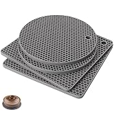 WYCWYQDR Silicone Trivet Mats 4 Pcs,Trivets for Hot Dishes,Hot Pads for Kitchen, Trivets for Hot ...