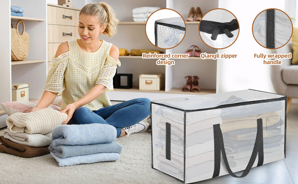 Reinforced corner design, Qiangli zipper, Fully warpped handle