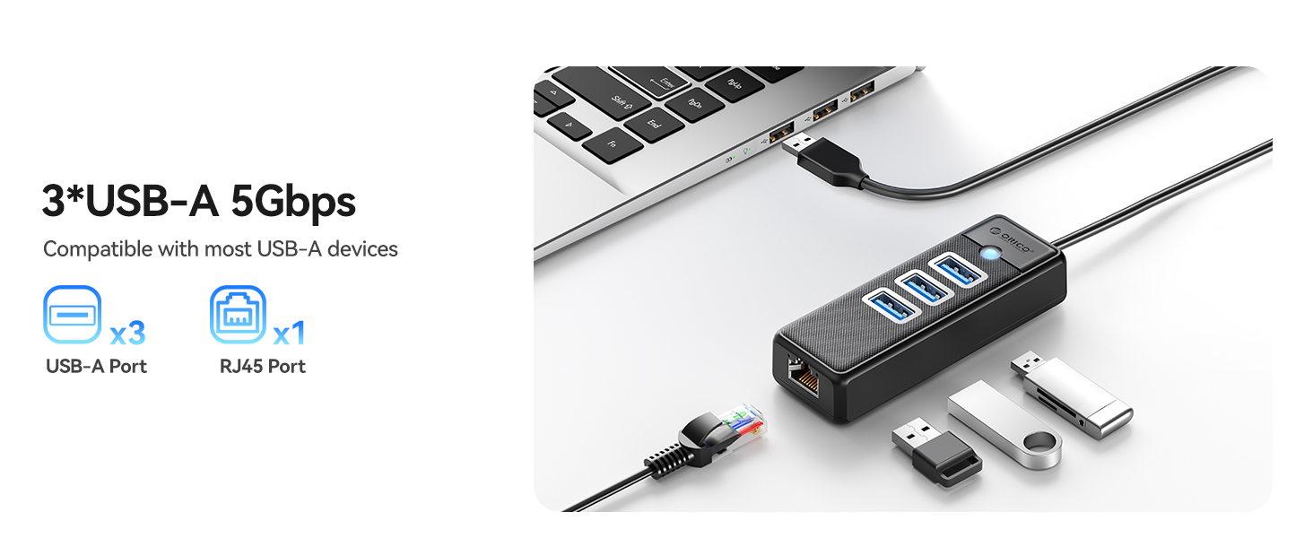 USB to Ethernet hub