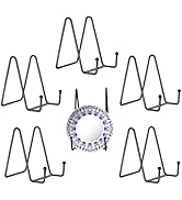 Kruodop 5 Pack Plate Stands for Display, 3 Inch Plate Holder Display Stand, Metal Frame Holder St...