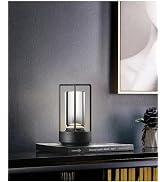 Portable Metal Table Lamp for Indoor/Outdoor ,Rechargeable Cordless LED Lamp, 3-Colour Infinitely...