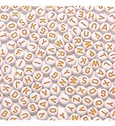 600pcs Acrylic Letter Beads Alphabet Letters Bead, for Friendship Bracelets and Gifts Souvenir Je...