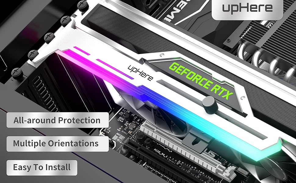 white 5v arg gpu brace