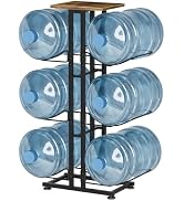 5 Gallon Water Jug Holder for 6 Bottle, 3-Tire Water Bottle Holder | Water Jug Stand for Home Off...