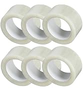 Tag-A-Room Clear Packing Tape, 6 Rolls of Heavy Duty Packaging Tape for Shipping, Moving, and Sea...