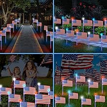 July 4th Memorial Day Garden Yard Pathway Grave