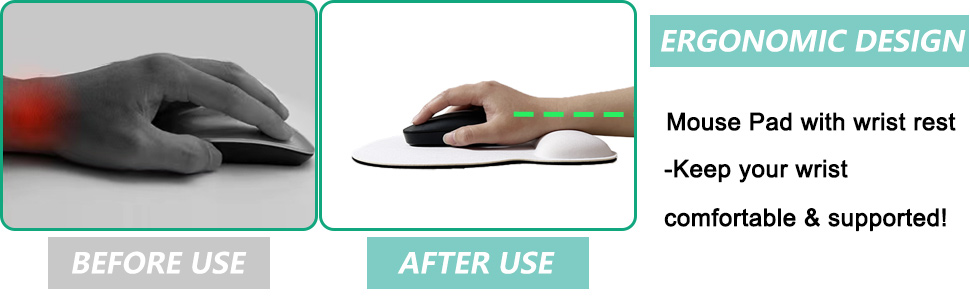 Mouse Pad with Wrist Support