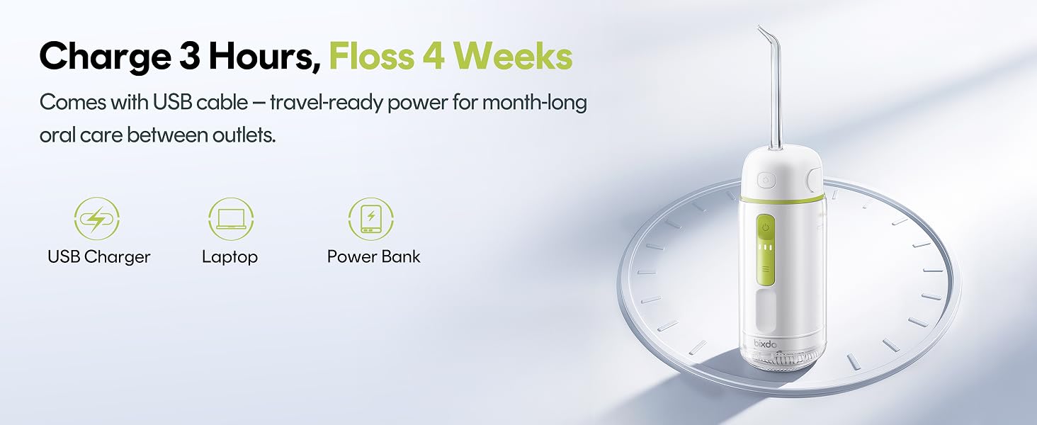 bixdo A30 PE Travel Size Water Flosser