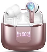 Ordtop Wireless Earbud, Bluetooth Headphones 5.3 Stereo Bass Earphones 2024 Noise Cancelling 40H ...