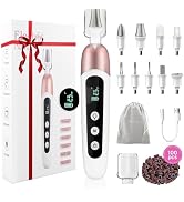 Electric Nail File Set, 9 in 1 Professional Manicure and Pedicure Kit, Cordless Nail Drill for Fe...