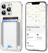 HiWe for MagSafe Wallet with Find My, Strongest Magnetic Wallet for iPhone 16/15/14/13/12 Series,...