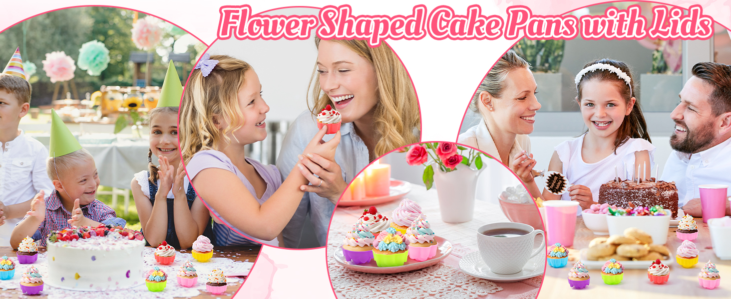 Flower Silicone Baking Cups