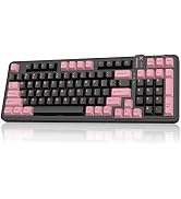 AUSDOM 98Pro Silent Wireless Mechanical Keyboard,Tri-Mode Bluetooth/2.4GHz/Type-C Hot Swappable C...