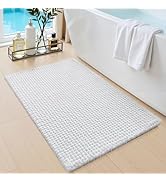 DEXI Bathroom Rugs 16x24, Non Slip Washable Bath Mat, Absorbent Chenille Bathmat, Ultra Soft Thic...