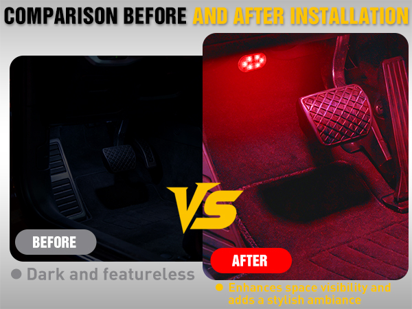 Nilight Wireless Magnetic RGB LED Interior Lights