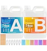 CHANGTIKEJI Silicone Mold Making Kit, 148oz 10A Elastic Liquid Silica Gel for Casting Resin molds...