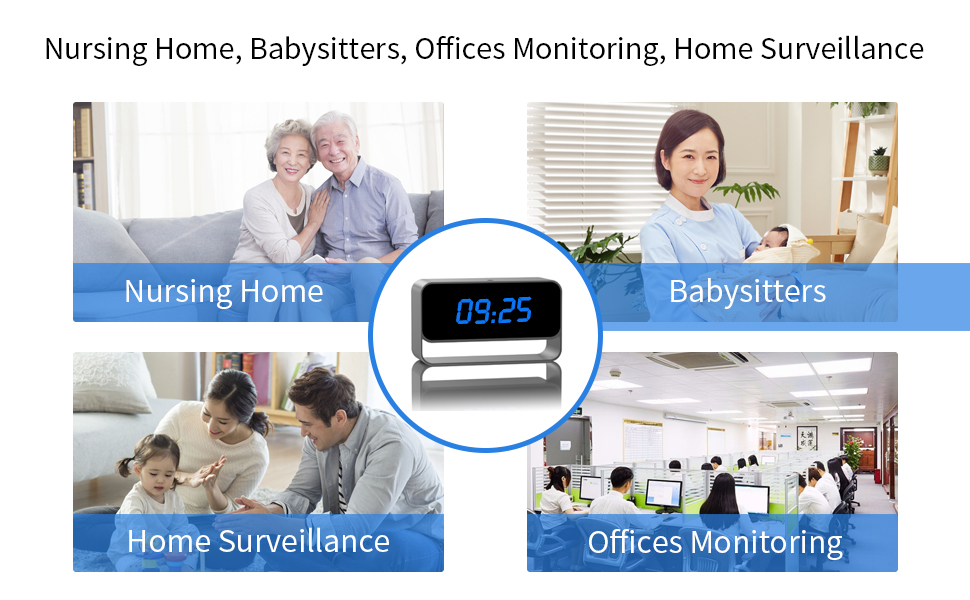 nanny cam clock
