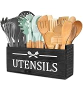 RedCall Wooden Kitchen Utensil Holder for Counter-top,Large Utensil Organizer for Storage Cooking...