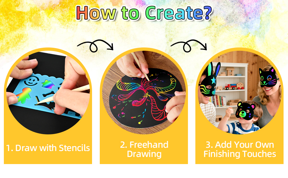 Three-Step Guide on How to Use Scratch Art for Kids