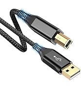 sweguard Printer Cable 10ft, USB-A to USB-B Cable, High Speed Nylon Braided Scanner Printer Cord ...