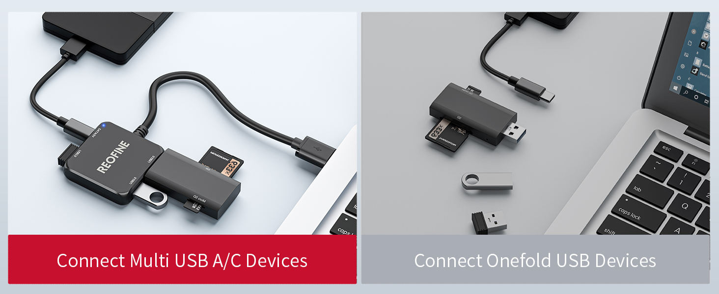 USB 3.0 Hub, 4 Port USB Hub Splitter,Portable USB Adapter