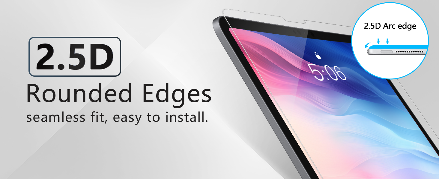 2.5D rounded edge screen protector for Microsoft Surface Laptop 7 13.8 inch