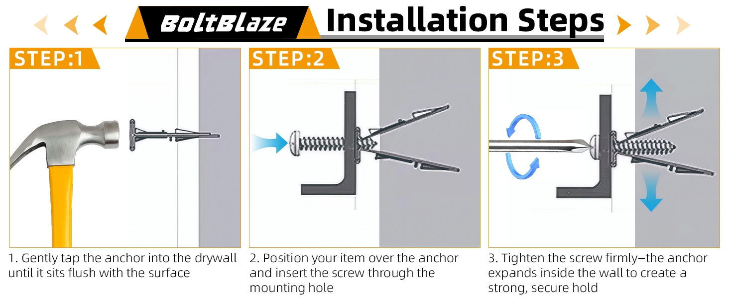 Self-Drilling Drywall Anchors Kit