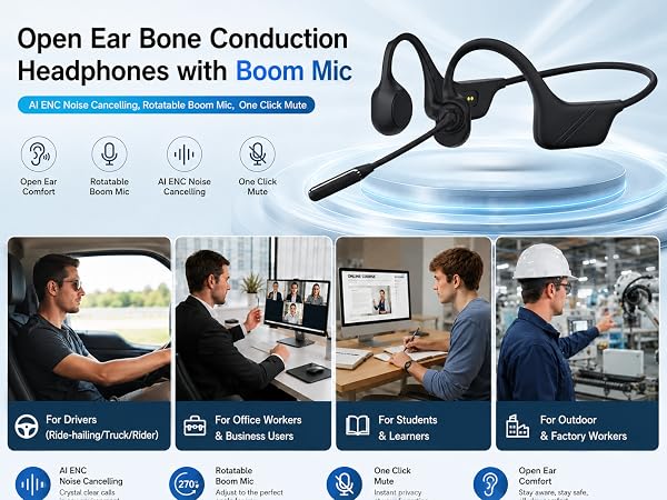 open earphone with mic