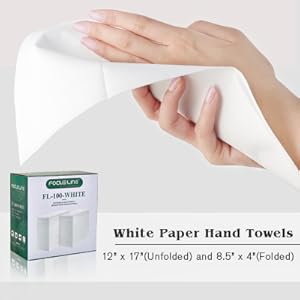 white paper hand towels