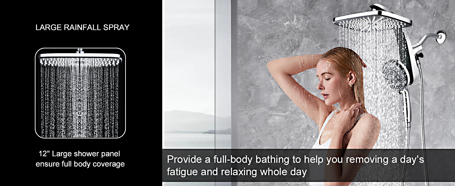rainfall shower head