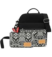 Kalesi Small Canvas Crossbody Bag and Purse Set for Girls and Women
