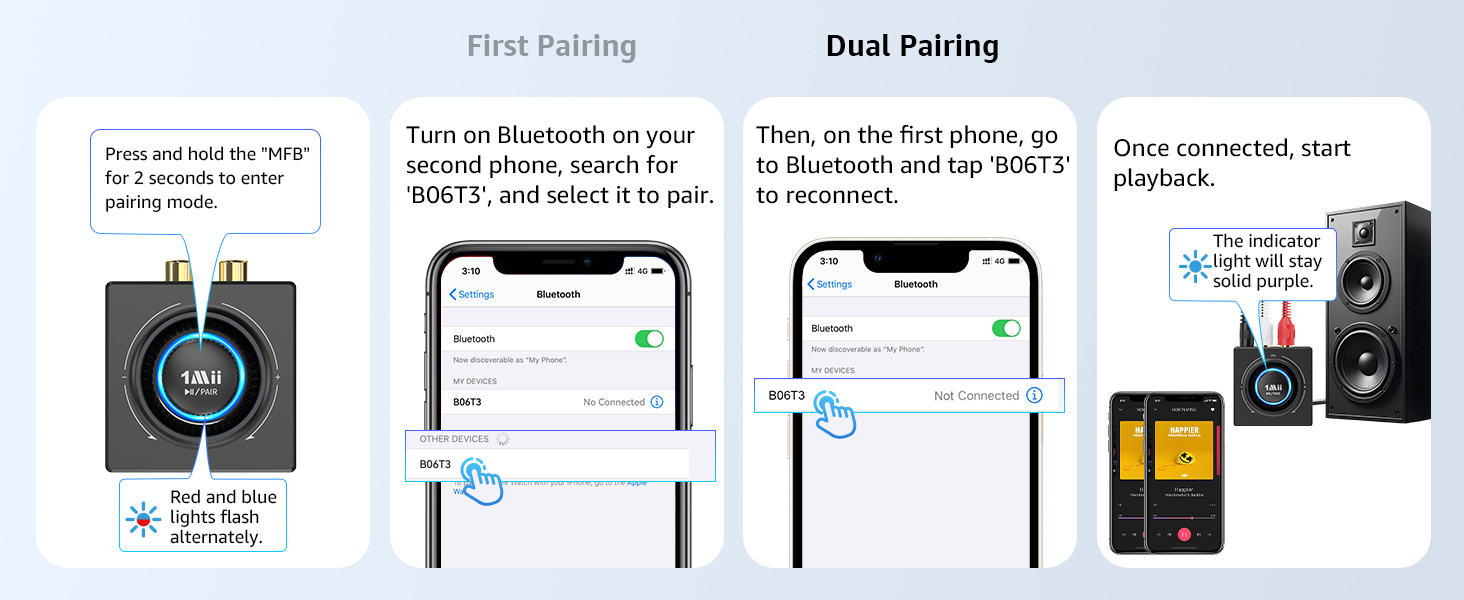 How to pair with the second device?