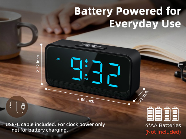 battery operated alarm clock