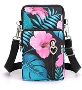 JANKS Crossbody Wallet Phone Bag for Women, Nylon Small Crossbody Shoulder Bag Arm Bag