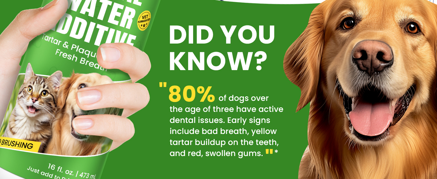 dog breath water additive