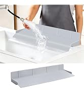 Volminex Full-Coverage Sink Splash Guard – 22.8 Inch Extra-High Ramp with Super Strong Suction Cu...